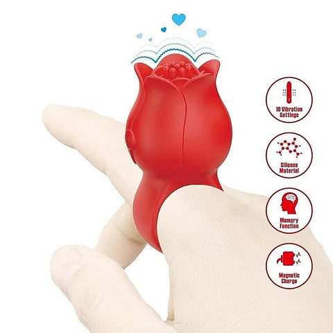 Pretty Love Jae Rose Adult Finger Vibrator by Baile