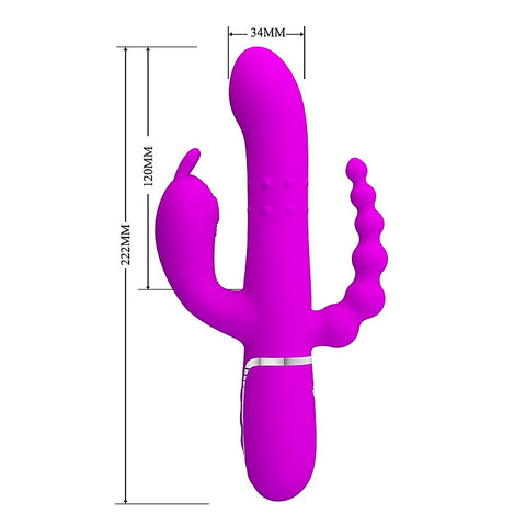 Pretty Love Cammy 4 in 1 Triple Rabbit Vibrator by Baile
