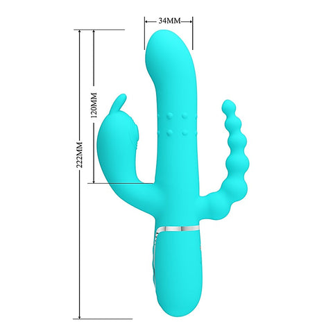 Pretty Love Cammy 4 in 1 Triple Rabbit Vibrator by Baile