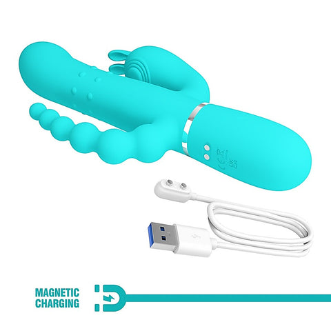 Pretty Love Cammy 4 in 1 Triple Rabbit Vibrator by Baile
