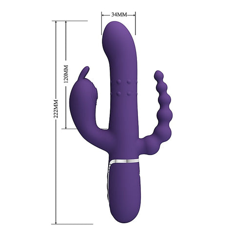 Pretty Love Cammy 4 in 1 Triple Rabbit Vibrator by Baile