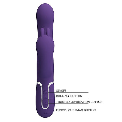 Pretty Love Cammy 4 in 1 Triple Rabbit Vibrator by Baile