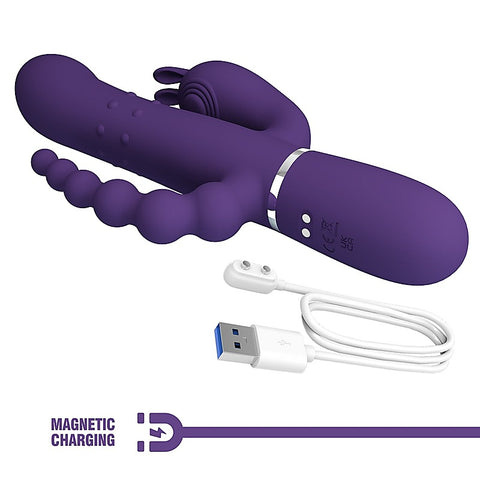 Pretty Love Cammy 4 in 1 Triple Rabbit Vibrator by Baile
