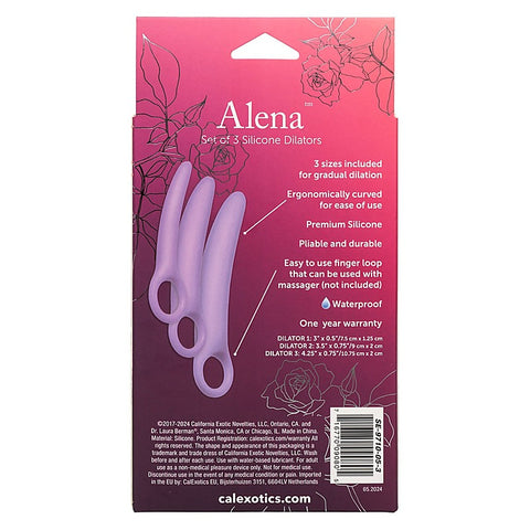 Alena Set of 3 Silicone Dilators by California Exotics