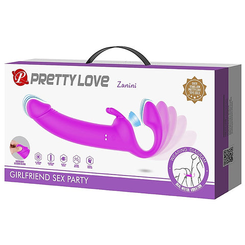 Zanini Vibrating Strapless Strap-On by Baile
