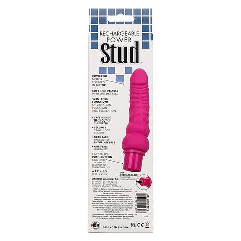 Rechargeable Power Stud Curvy Dildo by California Exotics
