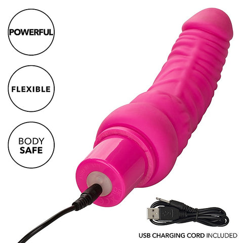 Rechargeable Power Stud Curvy Dildo by California Exotics
