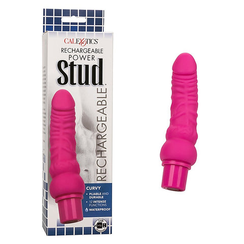 Rechargeable Power Stud Curvy Dildo by California Exotics