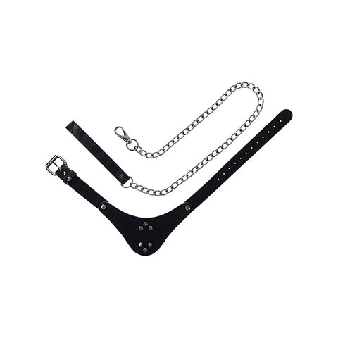 Velvet Noir Bondage Collar and Leash by Sportsheets