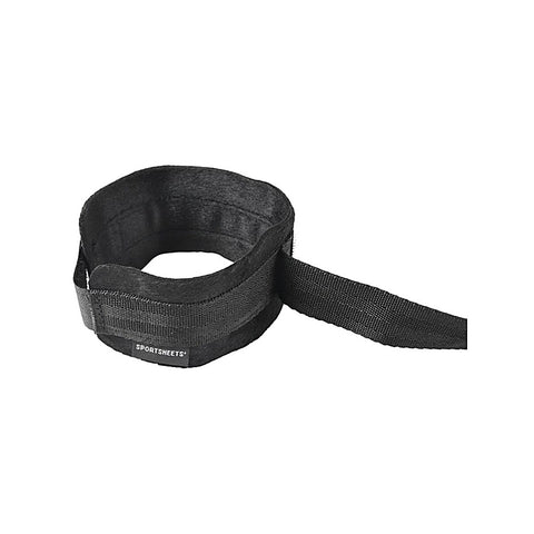 Velvet Noir Adjustable Hog Tie and Cuff Set by Sportsheets