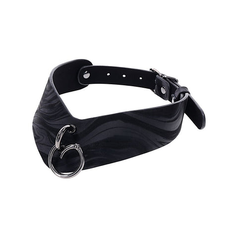 Velvet Noir Collar and Removable Clamps by Sportsheets