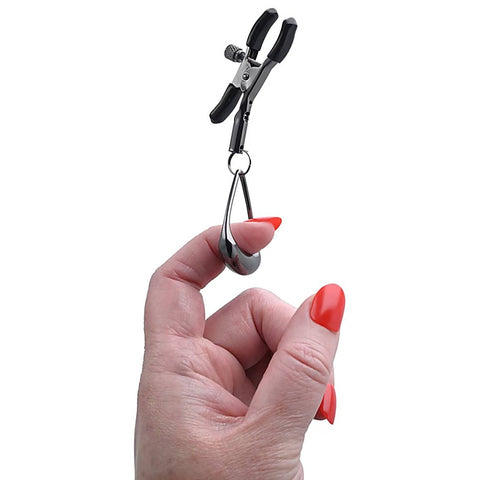 Velvet Noir Tuggable Nipple Clamps by Sportsheets
