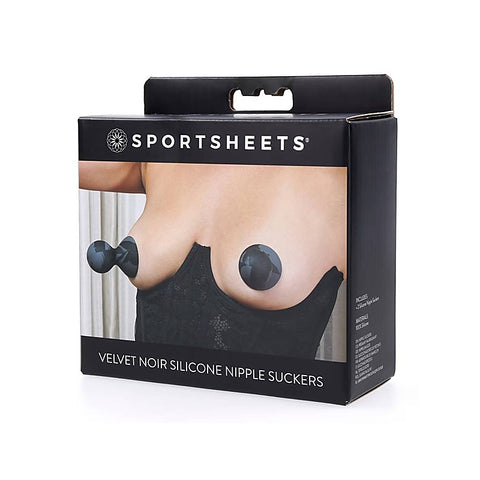 Velvet Noir Silicone Nipple Suckers by Sportsheets