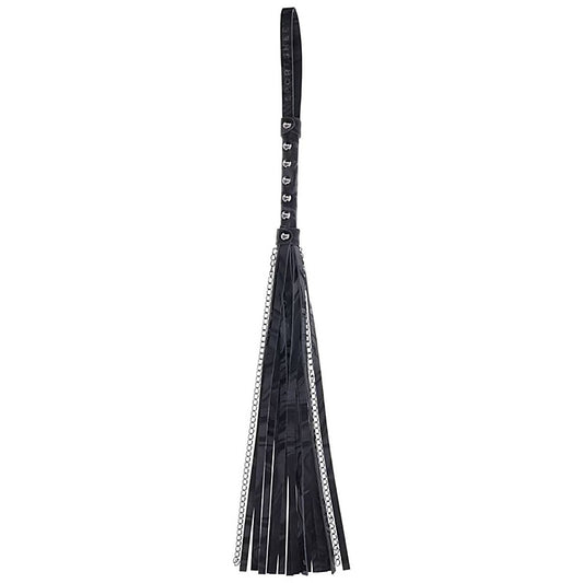 Velvet Noir Chain BDSM Play Flogger by Sportsheets