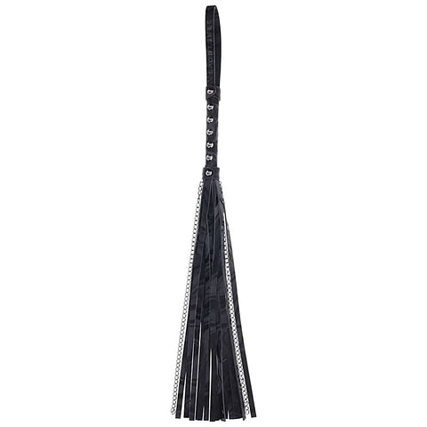 Velvet Noir Chain BDSM Play Flogger by Sportsheets