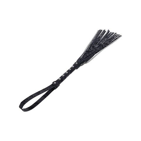 Velvet Noir Chain BDSM Play Flogger by Sportsheets