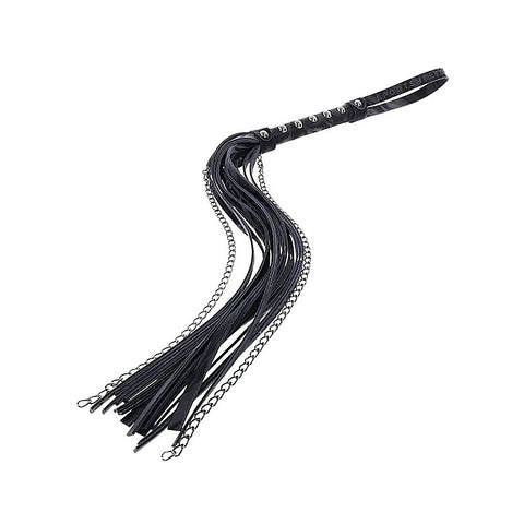 Velvet Noir Chain BDSM Play Flogger by Sportsheets