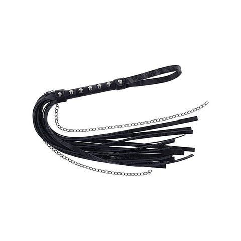 Velvet Noir Chain BDSM Play Flogger by Sportsheets