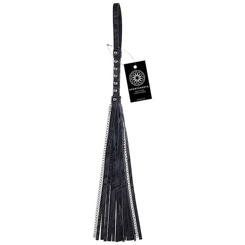 Velvet Noir Chain BDSM Play Flogger by Sportsheets