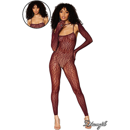 Catsuit Bodystocking & Shrug by Dream Girl Lingerie