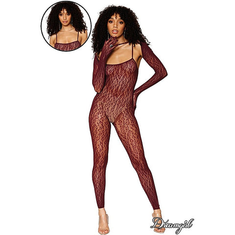 Catsuit Bodystocking & Shrug by Dream Girl Lingerie
