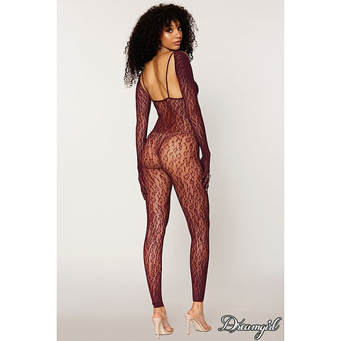 Catsuit Bodystocking & Shrug by Dream Girl Lingerie