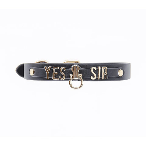 Yes Sir BDSM Play Collar by Love In Leather