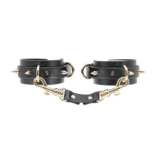 Spiked Faux Leather Wrist Cuffs by Love In Leather