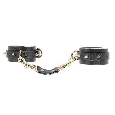 Spiked Faux Leather Wrist Cuffs by Love In Leather
