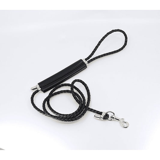 Braided Lead With Coloured Hardware by Love In Leather