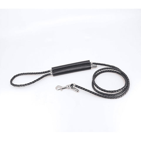 Braided Lead With Coloured Hardware by Love In Leather