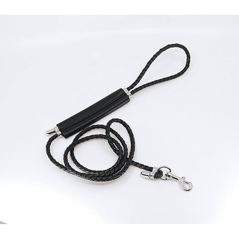 Braided Lead With Coloured Hardware by Love In Leather