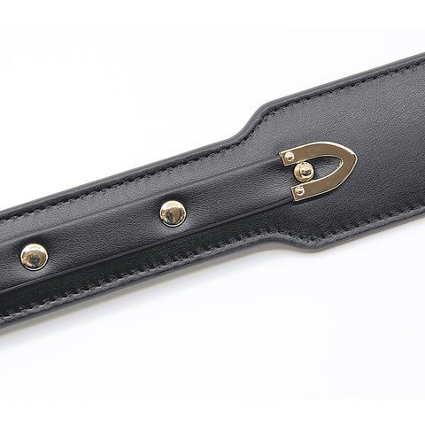 BDSM Paddle With Coloured Hardware by Love In Leather