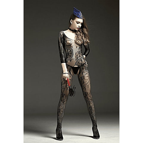 Rimes Salute Womens Body Stocking by Love In Leather