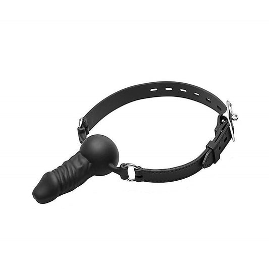 Silicone Bondage Gag With Penis Plug by Love In Leather