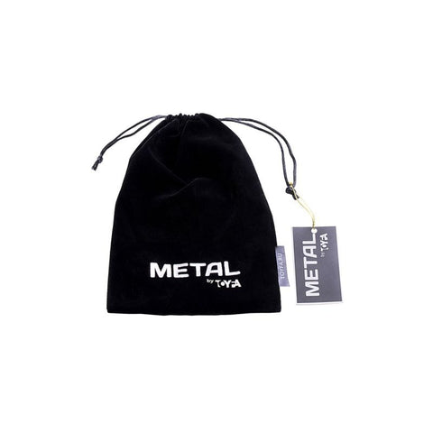 Metal Silver Anal Plug Small With Coloured Tail by ToyFa