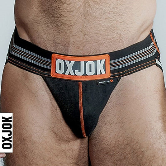 Slingjock Upthrust Slider-Strap Jock Black Iron by OxBalls