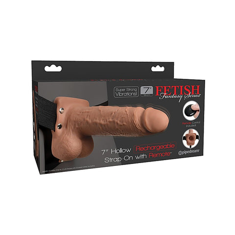 Fetish Fantasy 7" Hollow Rechargeable Strap-On
