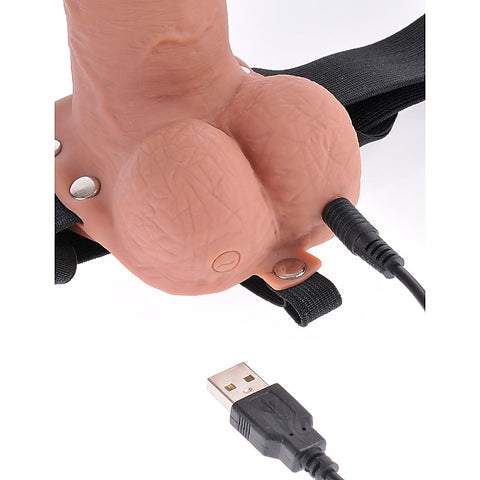 Fetish Fantasy 7" Hollow Rechargeable Strap-On
