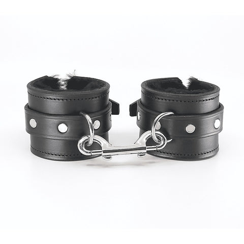 Sheepskin Lined Ankle Restraints by Love In Leather