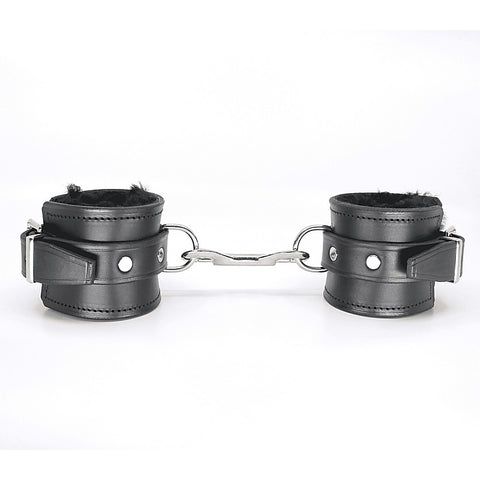 Sheepskin Lined Ankle Restraints by Love In Leather
