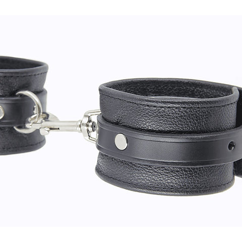 Soft Grained Leather Ankle Restraints by Love In Leather