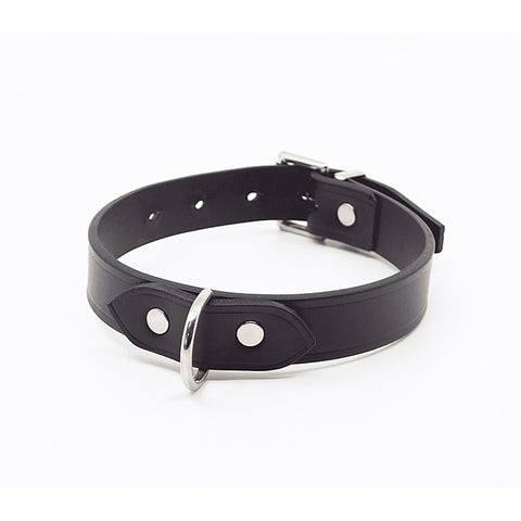 Unlined Italian Leather BDSM Collar by Love In Leather