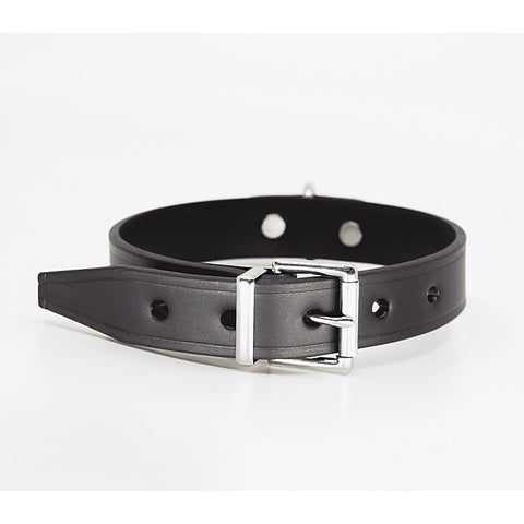 Unlined Italian Leather BDSM Collar by Love In Leather