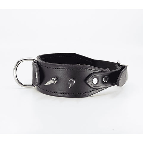 BDSM Collar With Long Spikes by Love In Leather