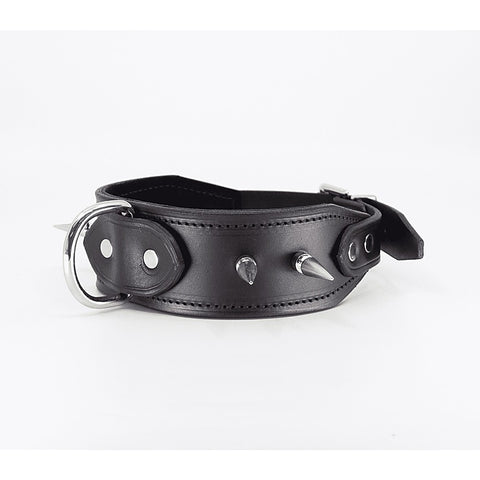 BDSM Collar With Long Spikes by Love In Leather