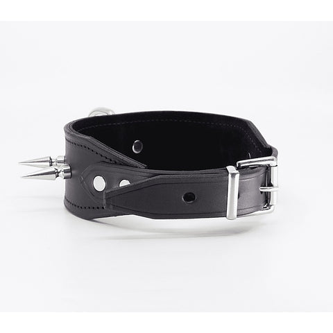 BDSM Collar With Long Spikes by Love In Leather