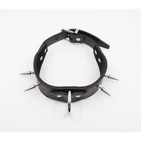 BDSM Collar With Long Spikes by Love In Leather