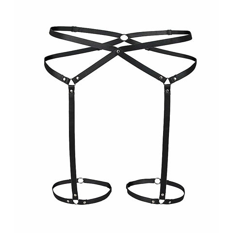 BDSM Play Elastic Leg Harness by Love In Leather