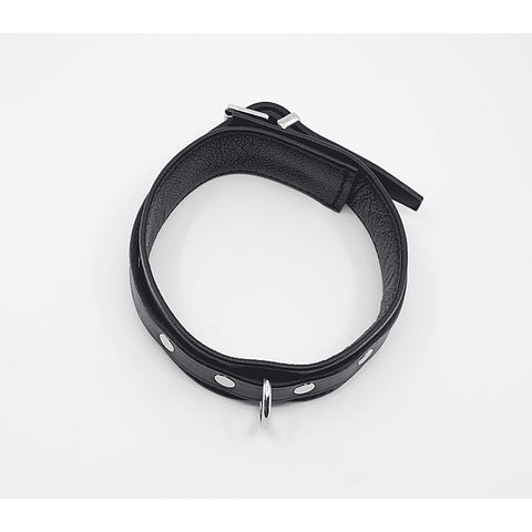 Flat & Grained Italian Leather Collar by Love In Leather
